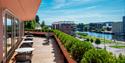 Terrasse på Thon Hotel Høyers