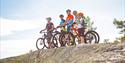 group on a bike tour in Vrådal