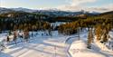 skiløypene på Grønkjær skisenter i Notodden