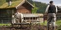 Pløying av åkrar, våronn, Vest-Telemark museum Eidsborg.