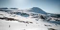 folk på alpinbakke på Gausta skisenter