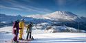 utsikt mot Gaustatoppen fra Gausta skisenter
