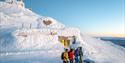 skikjører på Gaustatoppen
