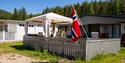 permanent caravan at Kilen Camping