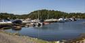 boats located at the Sjøterrassen guest harbour.