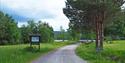 the beginning of the nature and culture trail on Fossøy in Vrådal