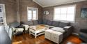 living room at one of the cabins at Vrådal Booking