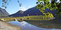 bathing beach at the Telemark canal in Dalen