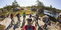 group of cyclists at Canvas Telemark