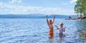 children bathing at Bolkesjø Farm