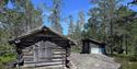 2 small cabins in the woods