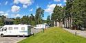 motorhomes at motorhome parking in Skien leisure park