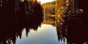 evening atmosphere on the river