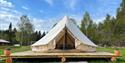 glamping tent at Yogalåva glamping