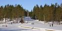 folk på langrenn på Grønkjær Skisenter