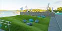 Uteområde ved på Quality Hotel Skjærgården i Langesund