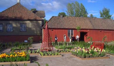 Historic garden in Porsgrunn