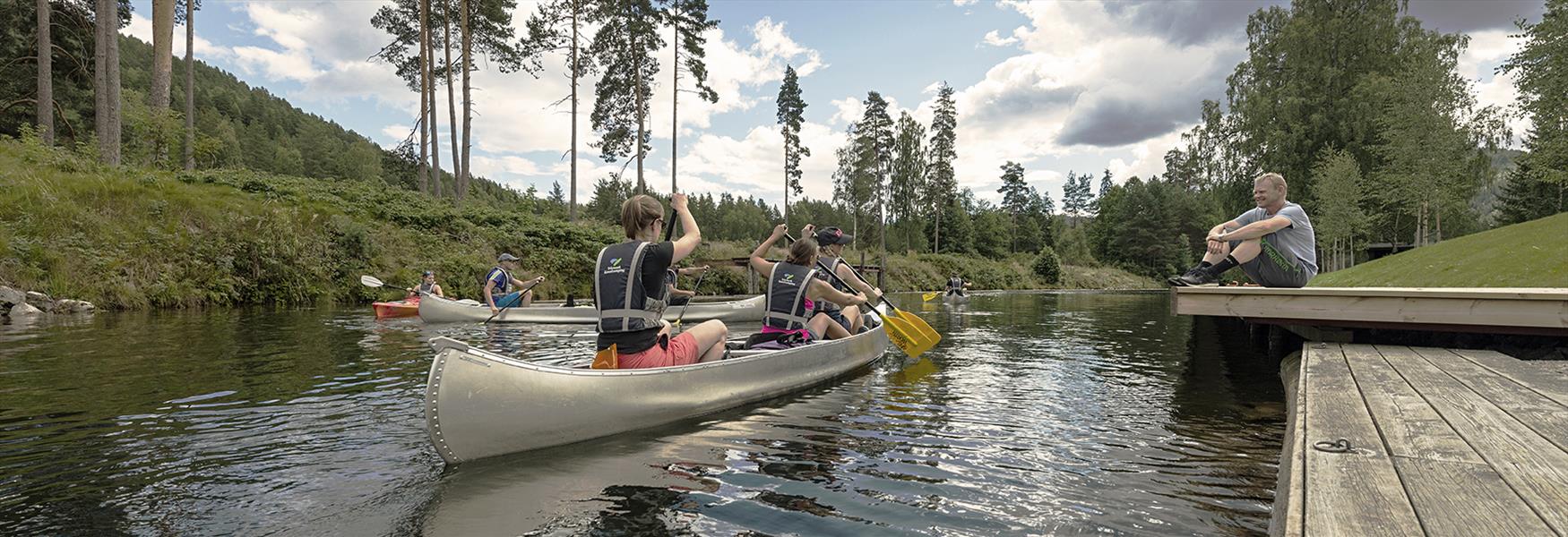 Canoeing on the Telemark Canal