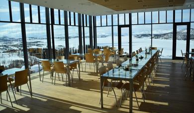 Panorama Kafe på Hardangervidda Nasjonalparksenter