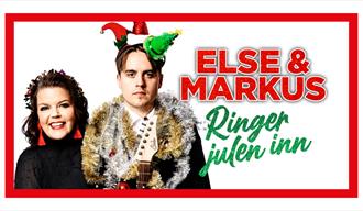 Hva skjer i Skien - Else & Markus ringer julen inn. På bildet: plakat med Else og Markus