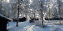 vinter på Groven Camping & Hyttegrend