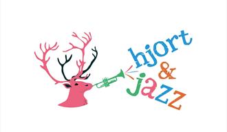 logo med rosa hjort,sorte og rosa horn.