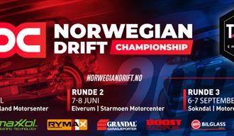 plakat til "Norwegian drift championship"