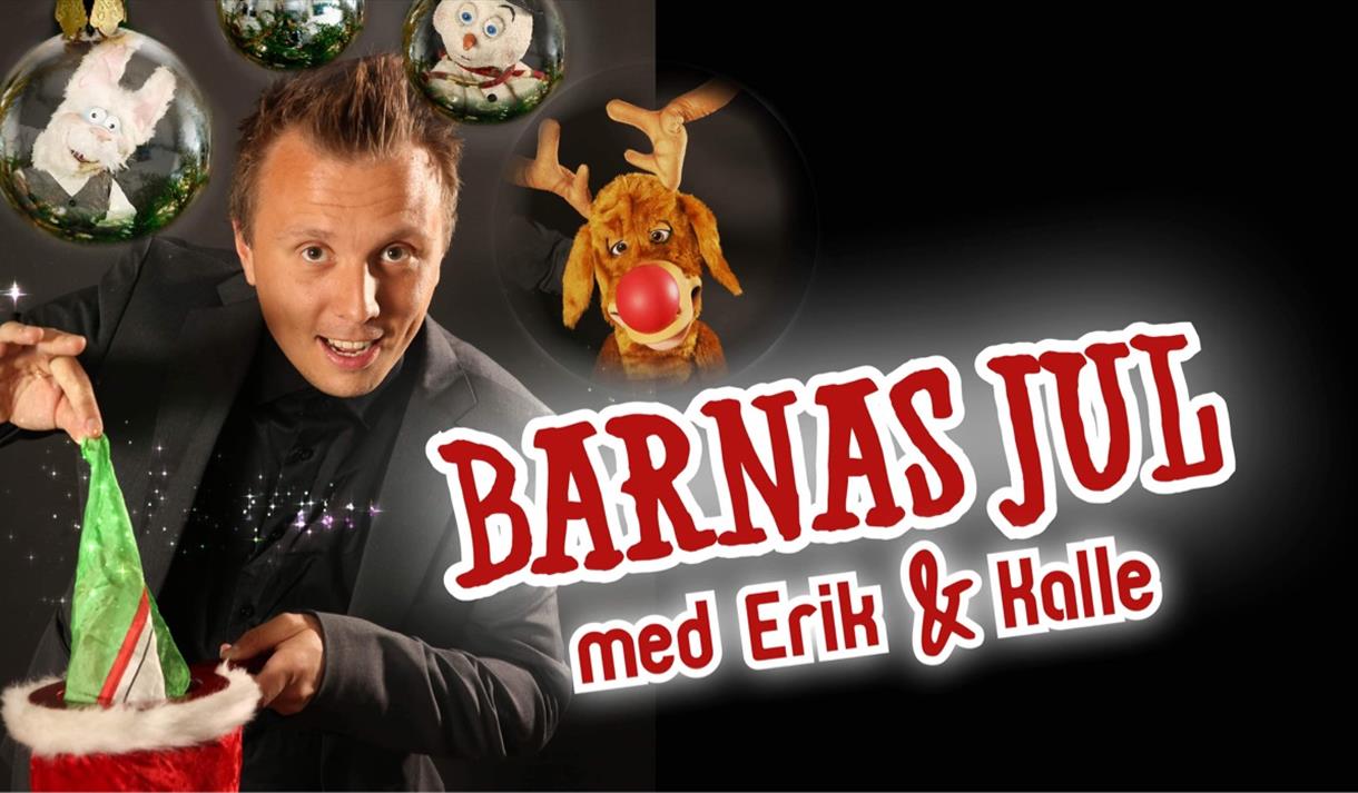Hva skjer i Telemark - Barnas Jul med Erik & Kalle. Plakat med Erik