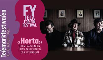 Telemarksfestivalen plakat med 3 menn