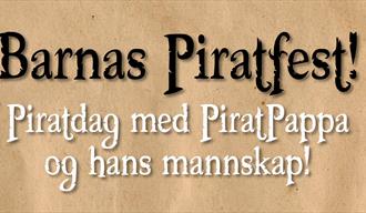 Plakat barnas piratfest