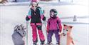 children on the children's slope at Rauland Skisenter