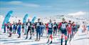 Masse skiløpere klar for start på Haukelirennet