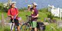 2 syklister sykler sukkelruten "Landskapern"