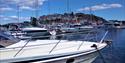 Here at Kragerø's guest harbor, you can enjoy boating.