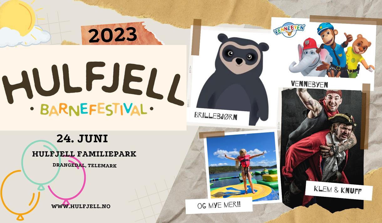 Plakat Hulfjell barnefestival 2023
