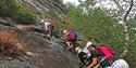 gruppe klatrer i Drangedal