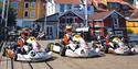Gokarter på bybrua i Kragerø