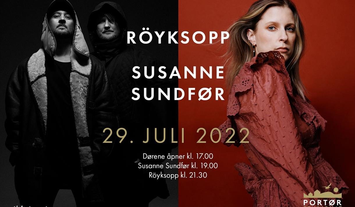 Concert at Portør Pensjonat with Röyksopp/Susanne Sundfør
