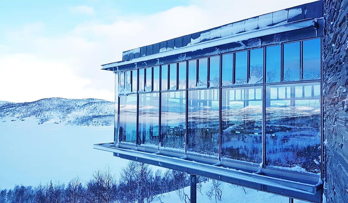Hardangervidda National Park Center in winter