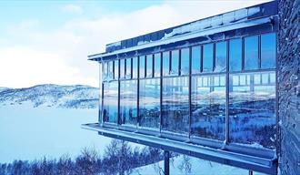 Hardangervidda National Park Center in winter