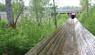Timber slide in Siljan