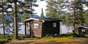 hytte til Telemark Camping & Inn ved et vann
