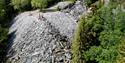drone image of Brynesteinbruddet at Dalen