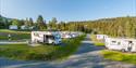 Motorhome parking at Groven Camping & Hyttegrend