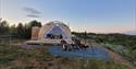 Arctic Dome med bålplass