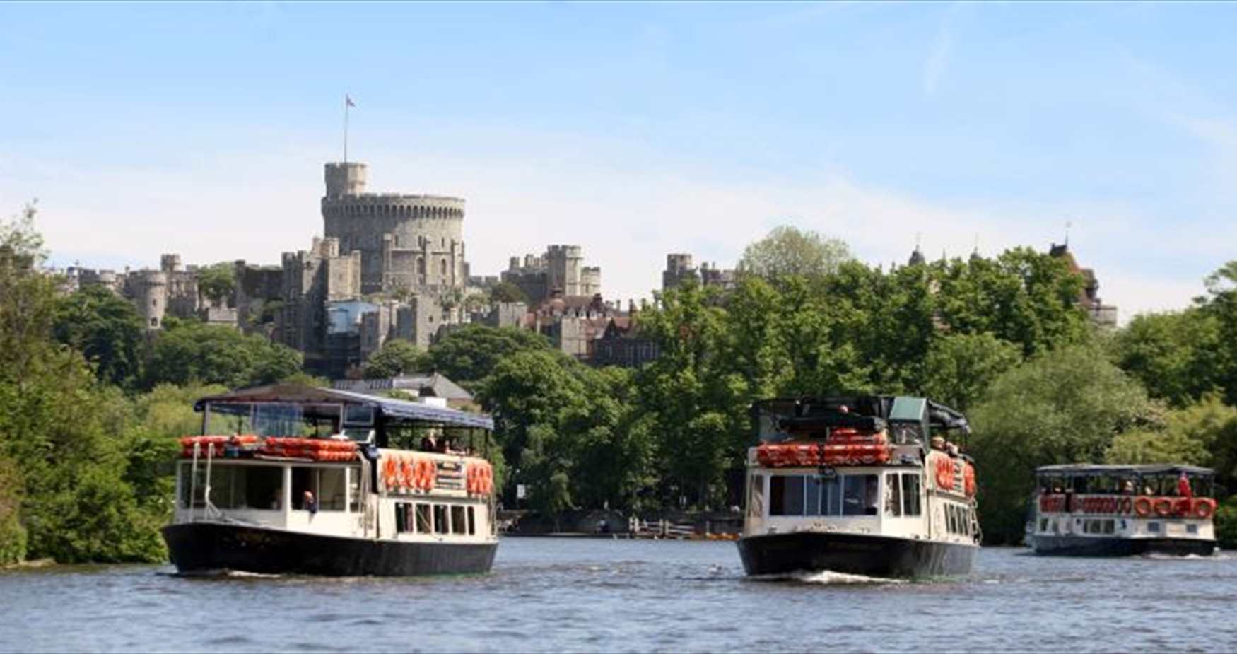 French Brothers Passenger Boats in front of Windsor Castle, River Thames