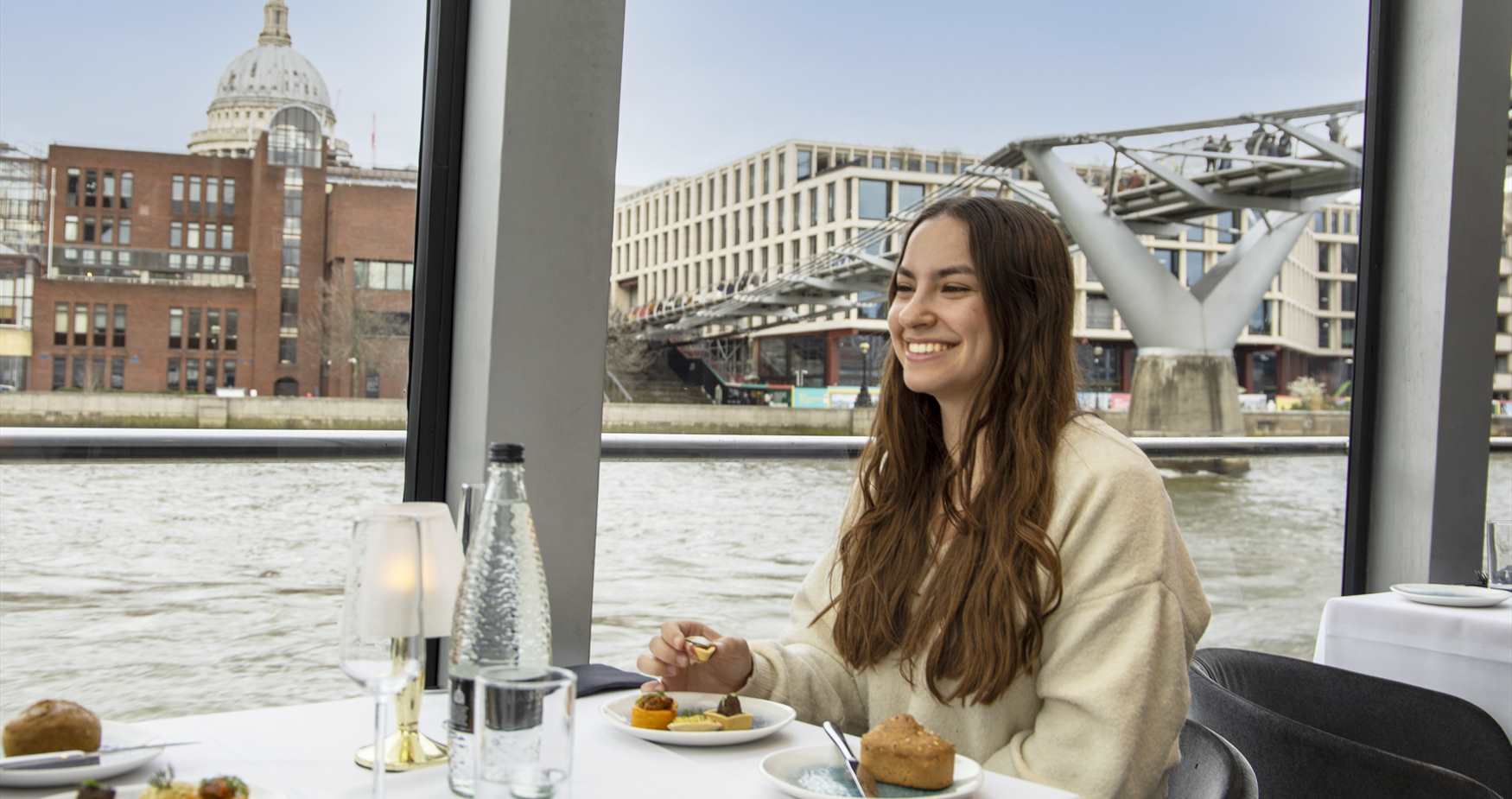 Dining on the Thames with City Cruises, London