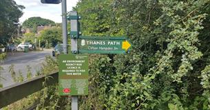 Thames Path signpost
