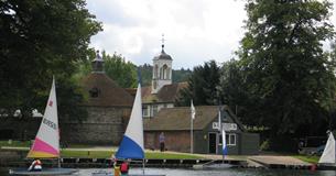 Learning to sail on the River Thames at Bisham Abbey