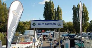 Boat Sales pontoon at Shepperton Marina